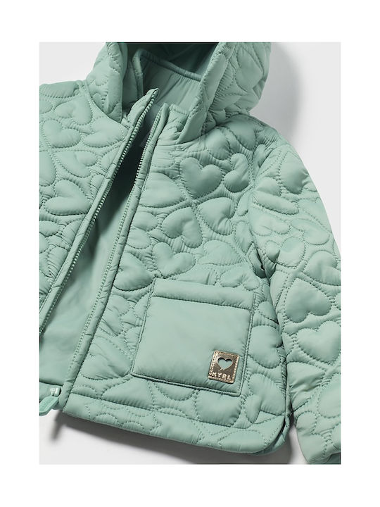 Mayoral Kids Quilted Jacket Emerald