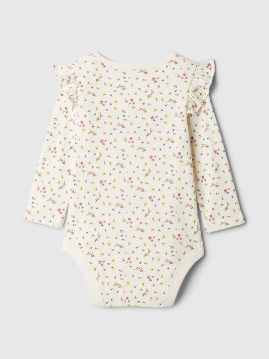 GAP Logo Baby Strampler Ivory Frost