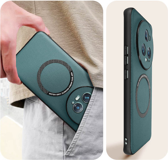 Magsafe Case Honor Magic 5 Pro Semi-rigid Magnetic Dark Green