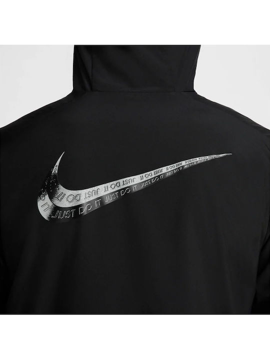 Dri-FIT Ανδρική Ζακέτα Μαύρη