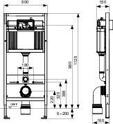 Tecebase Toilet Unit Cistern Base Installation Height 1120 mm 9400401 Tece