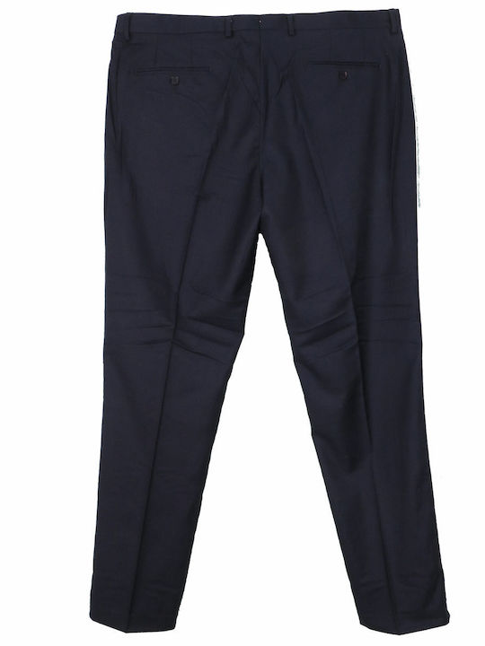 New York Tailors Men's Trousers Chino in Regular Fit Navy Blue