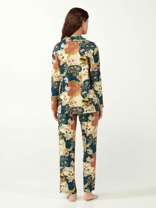 Vamp Winter Damen Pyjama-Set