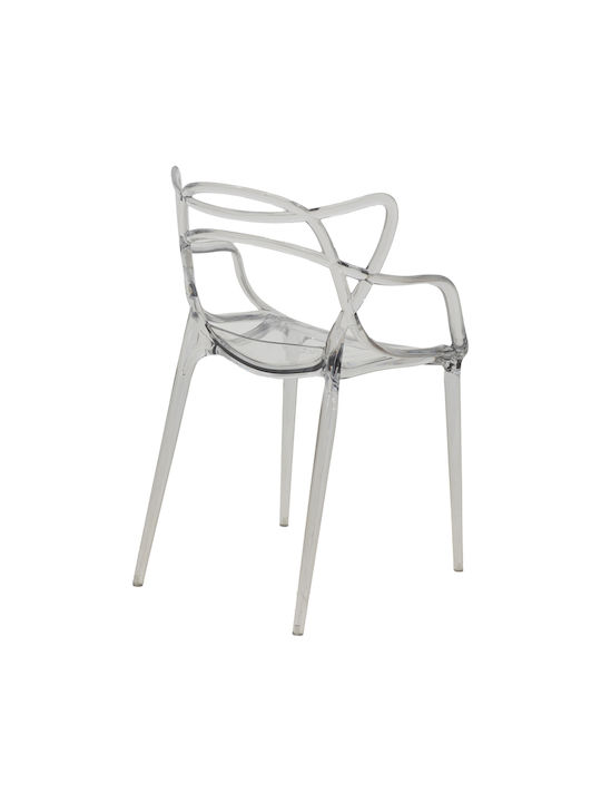 Ramsei Dining Room Polypropylene Chair Transparent 55x53x84cm