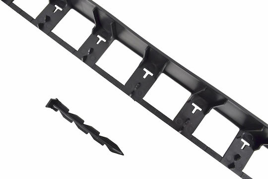 AWTools Πλαστική Μπορντούρα Κήπου σε Μαύρο Χρώμα x 4m