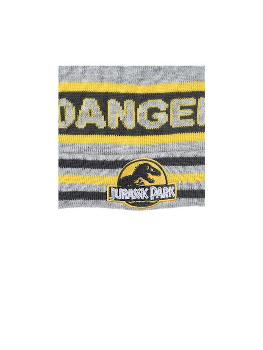 Superheroes Kids Beanie Set with Gloves Knitted Gray