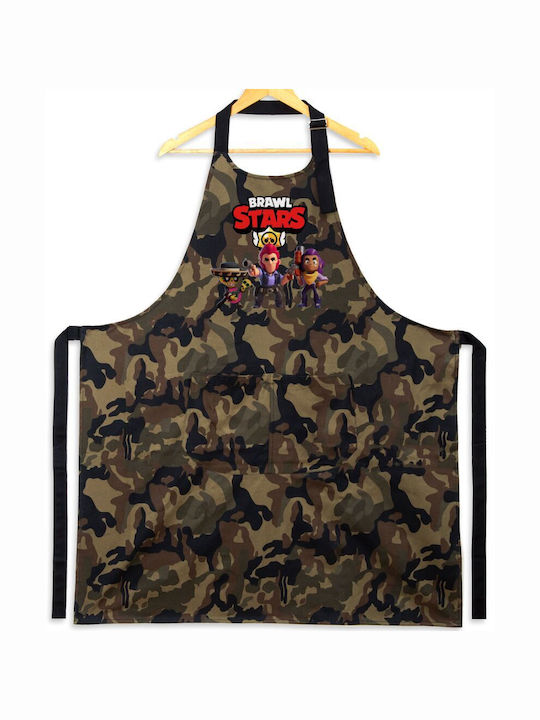 Koupakoupa Brawl Stars Desert Ποδιά Κουζίνας Πράσινη 31.5x20cm KP_5735_apron-army