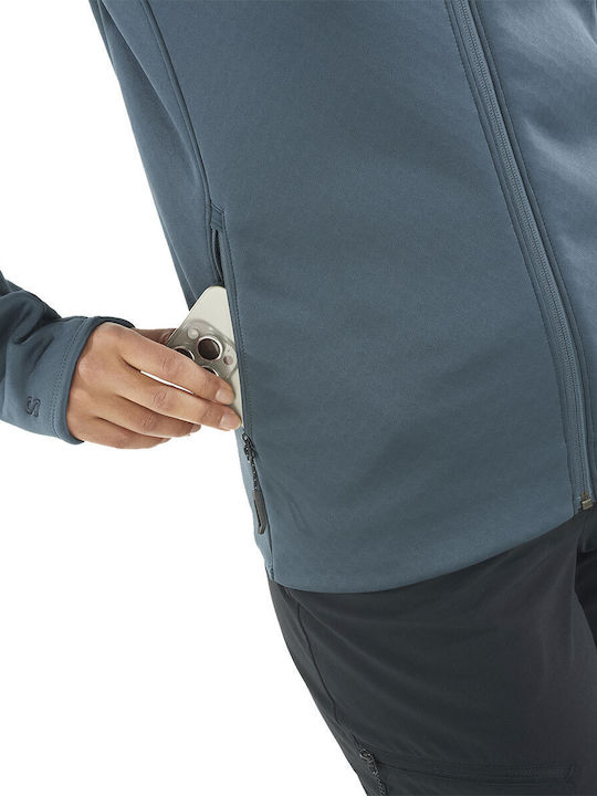 Essential Fleece Γυναικεία Ζακέτα με Φερμουάρ σε Navy Μπλε Χρώμα
