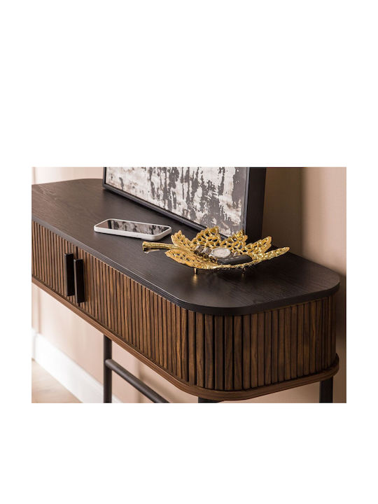 Beliani Set dekorative Platten Aluminium Gold 3Stück