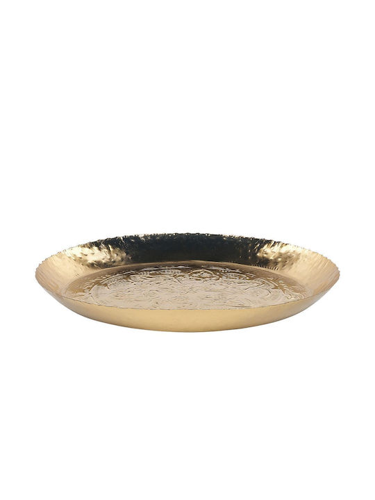 Beliani Set dekorative Platten Gold 2Stück