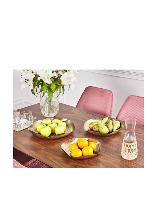 Beliani Set dekorative Platten Gold 3Stück