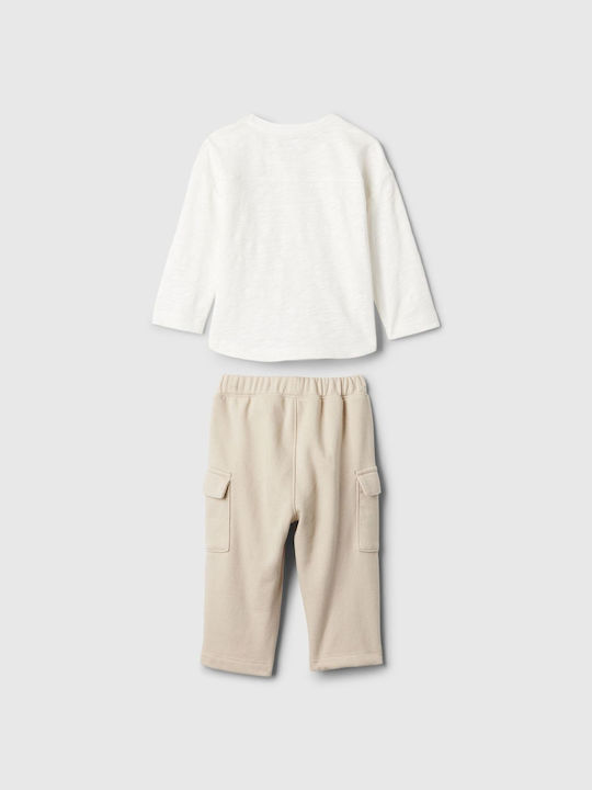 GAP Kids Set with Pants Winter 2pcs Off White