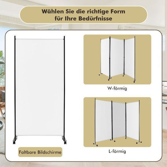 Costway Decorativ Paravan Metalic 262x180cm