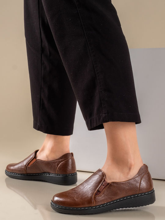 The Shoemart Women's Slip-Ons Tabac Brown