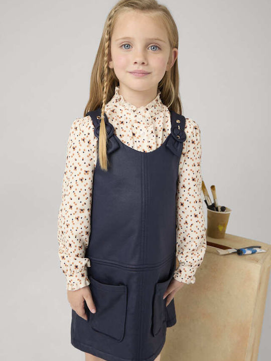 Mayoral Kids Dress Navy Blue