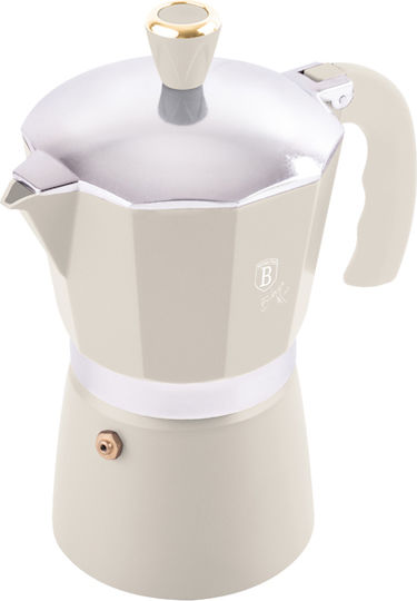 Berlinger Haus Stovetop Espresso Pot for 3 Cups Cream