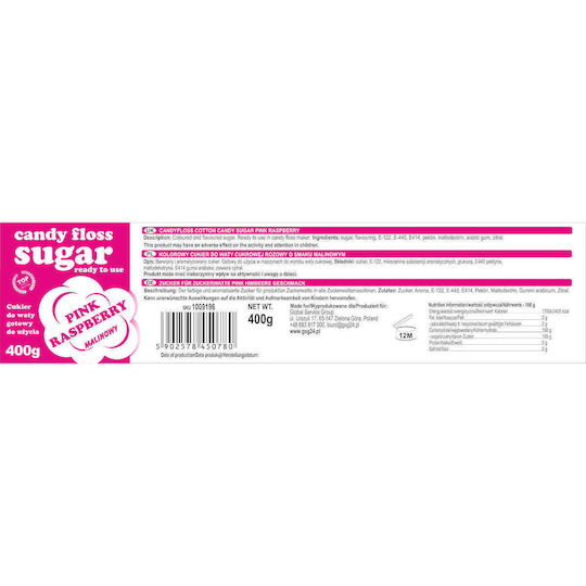 Rosa Himbeer-Geschmack Zuckerwatte 400g