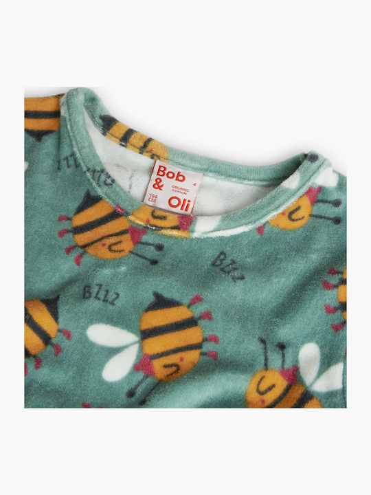 Boboli Kids' Pajamas Winter Cotton Green