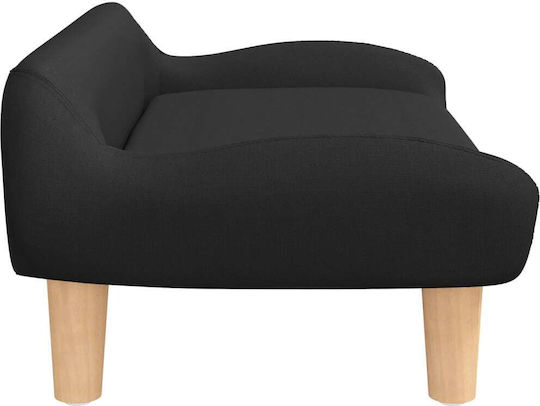 Детски Диван Черен 70x40x24бр