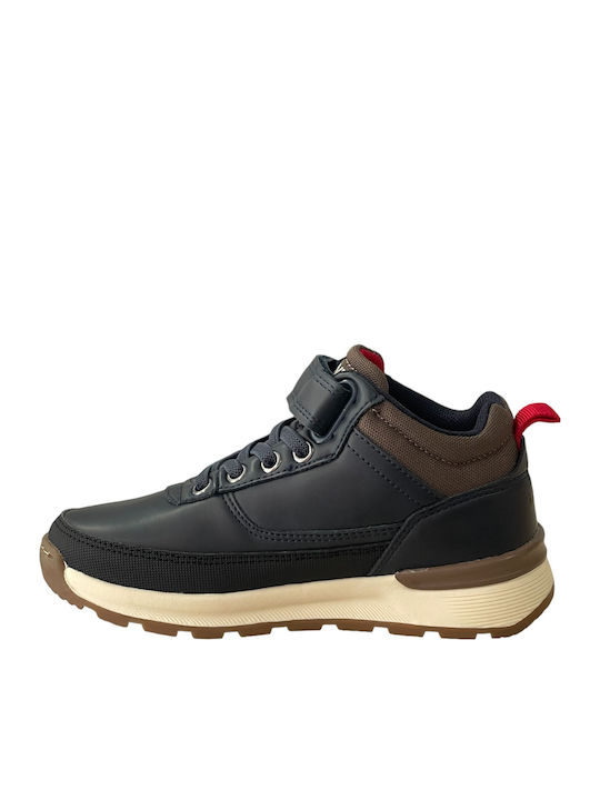 Ascot Kids Boots with Velcro Navy Blue