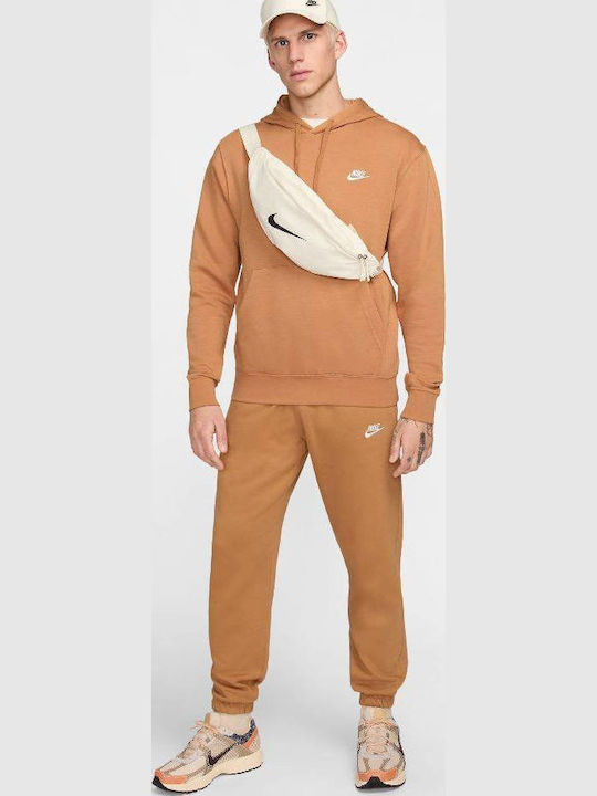 Sportswear Club Sweatshirt With Hood Flax