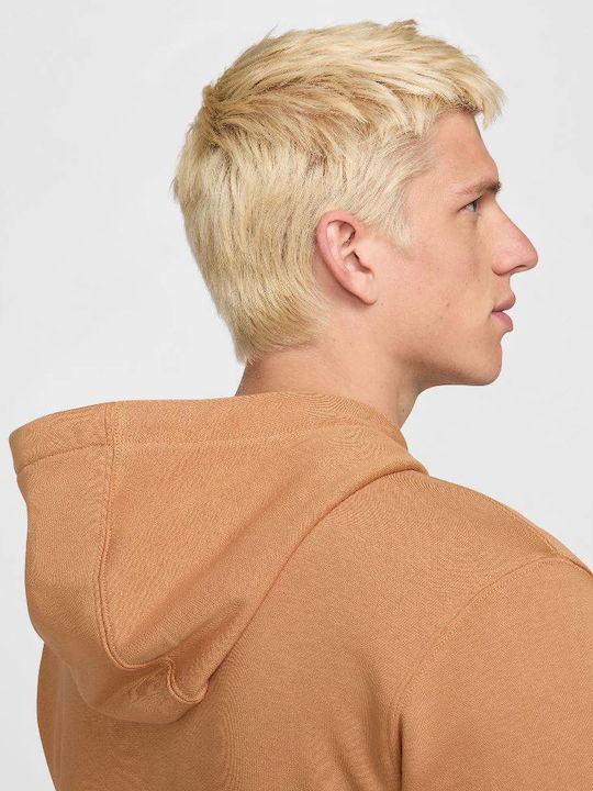 Sportswear Club Sweatshirt With Hood Flax