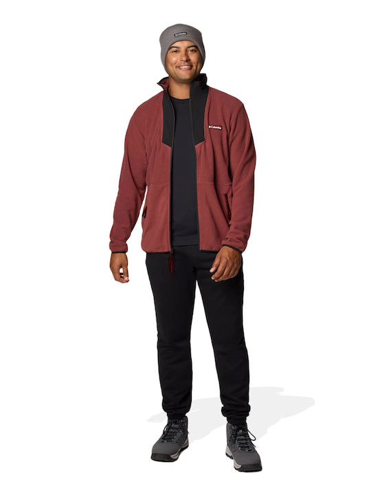 Ανδρική Ζακέτα Fleece Μπορντό