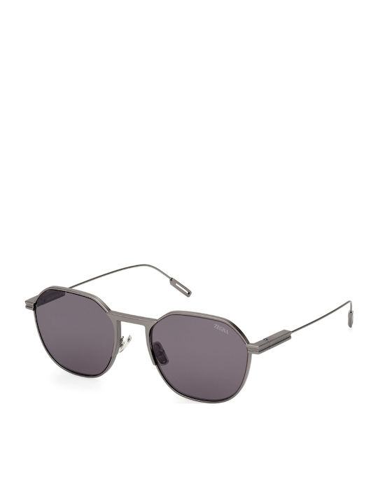 Zegna Γυαλιά Ηλίου Γκρι με Μεταλλικό Σκελετό Zegna Γυαλιά Ηλίου Γκρι με Μεταλλικό Σκελετό