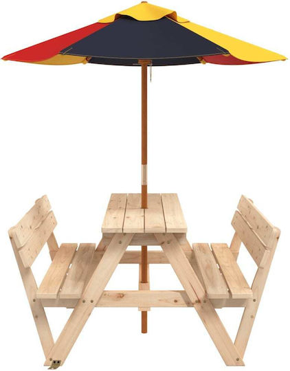 vidaXL Măsuță din Lemn 90x108x54cm. pentru 3+ Ani Maro