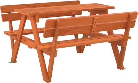 vidaXL Table 90x108x54cm. for 3+ Years Years Brown