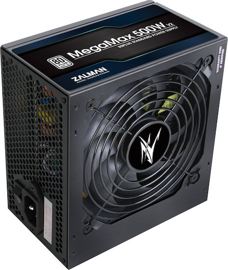 Zalman MegaMax ZM500-TXIIv2 500W Μαύρο Τροφοδοτικό Υπολογιστή Full Modular 80 Plus Standard
