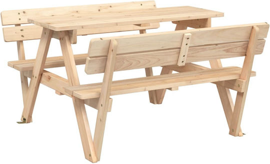 vidaXL Măsuță din Lemn 90x108x54cm. pentru 3+ Ani Maro