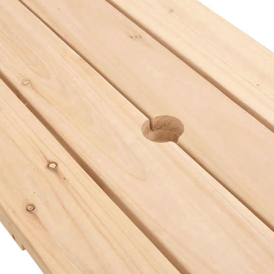 vidaXL Măsuță din Lemn 90x108x54cm. pentru 3+ Ani Maro