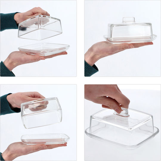 Kadax Glass Butter Dish Lid 2pcs