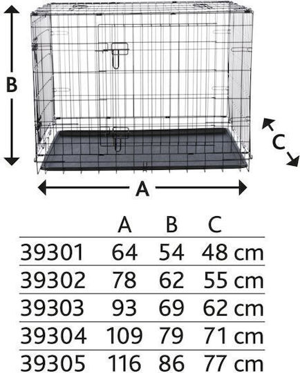 Trixie Dog Wire Crate with 2 Doors 109x79x71cm