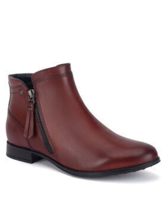 Damen Chelsea Stiefeletten Rot