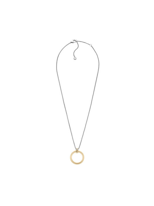 Skagen Necklace from Gold Plated Steel with Zircon