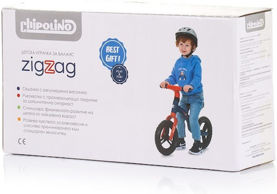 Chipolino Kids Balance Bike Zig Zag Blue