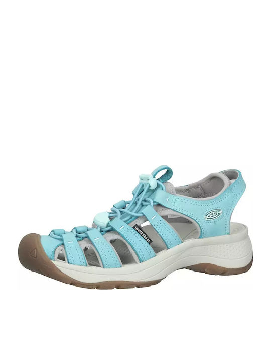 Astoria West Leather Women's Sporty Blue Sandals