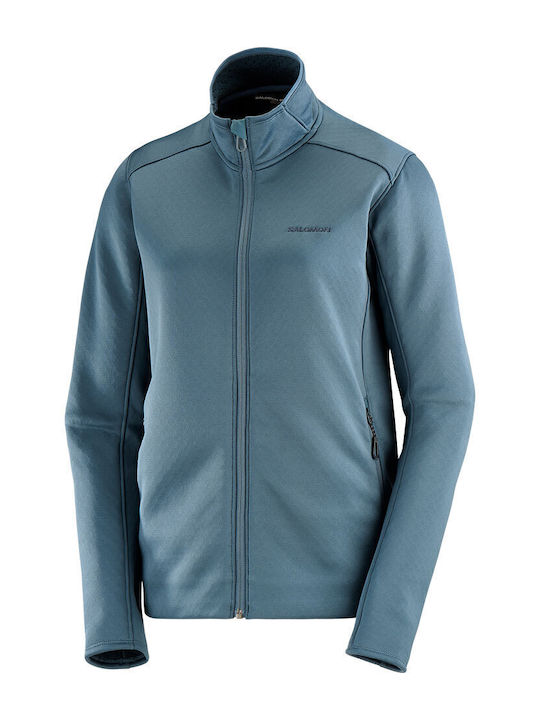 Essential Fleece Γυναικεία Ζακέτα με Φερμουάρ σε Navy Μπλε Χρώμα