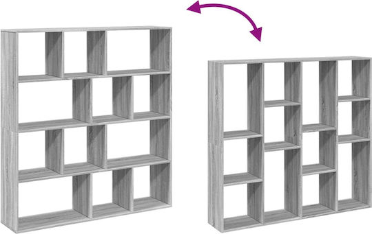 Bibliotecă Gri Sonoma 132x29x141,5 cm
