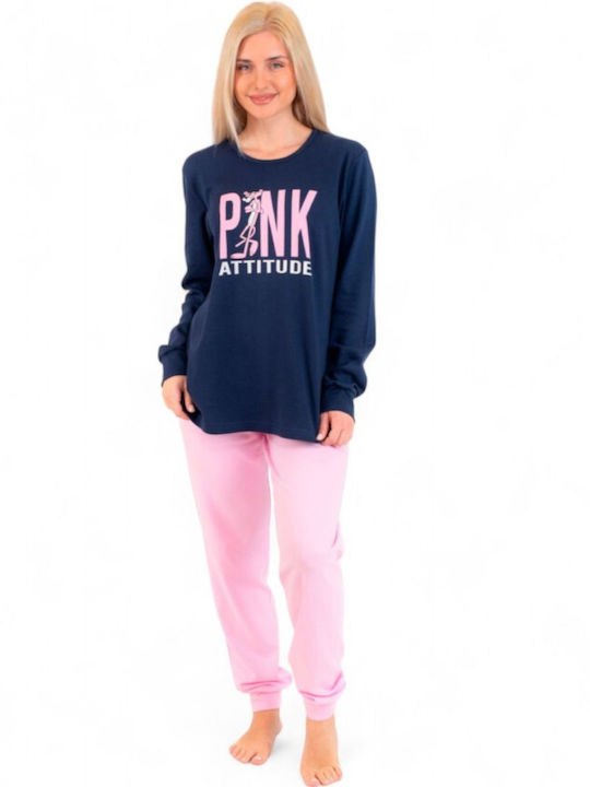 Nina Club Winter Women's Pyjama Set Pink