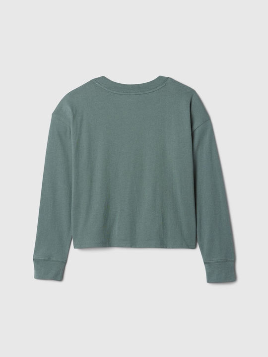 GAP Kids Blouse Long Sleeve district green Graphic