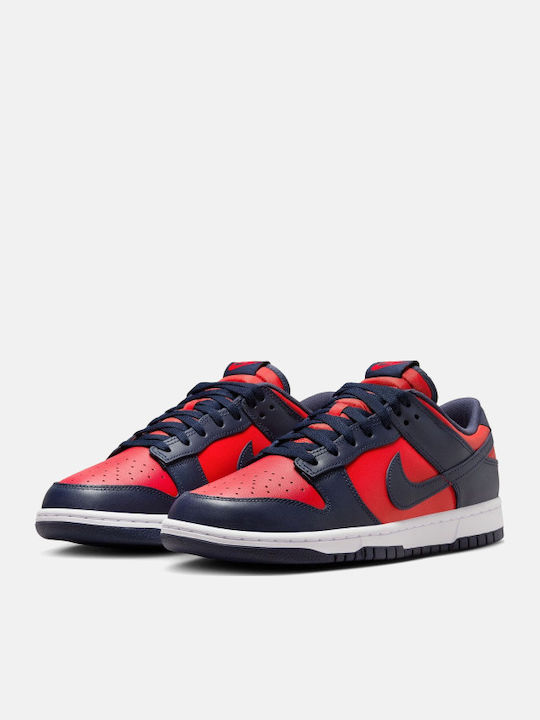 Dunk Low Retro Männliche Sneakers University Red / Obsidian-weiß