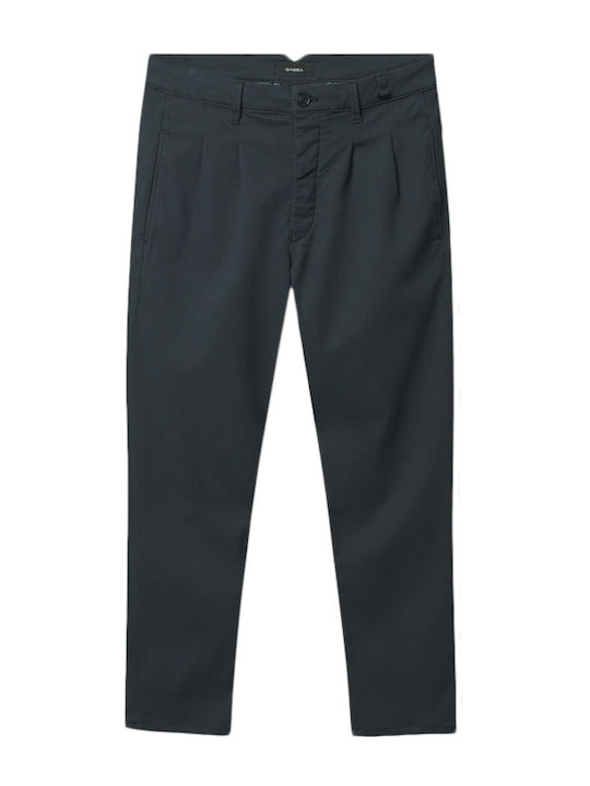 Firenze Trousers Elastic in Relaxed Fit Blue