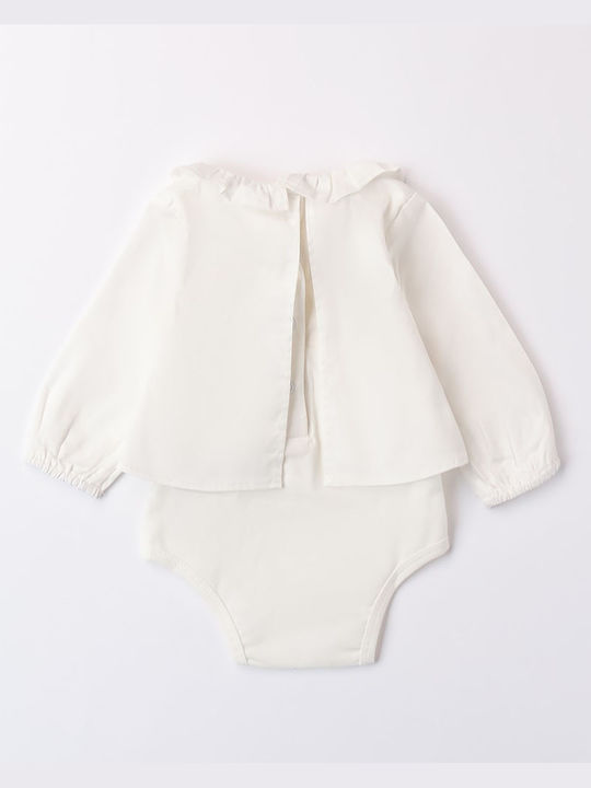 iDO Baby Unterwäsche Strampler Off white