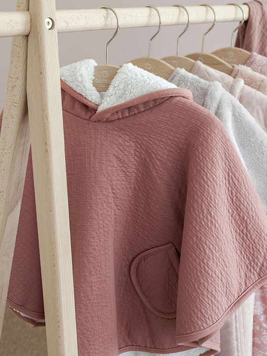 Kids' Casual Jacket Short with Hood Pink