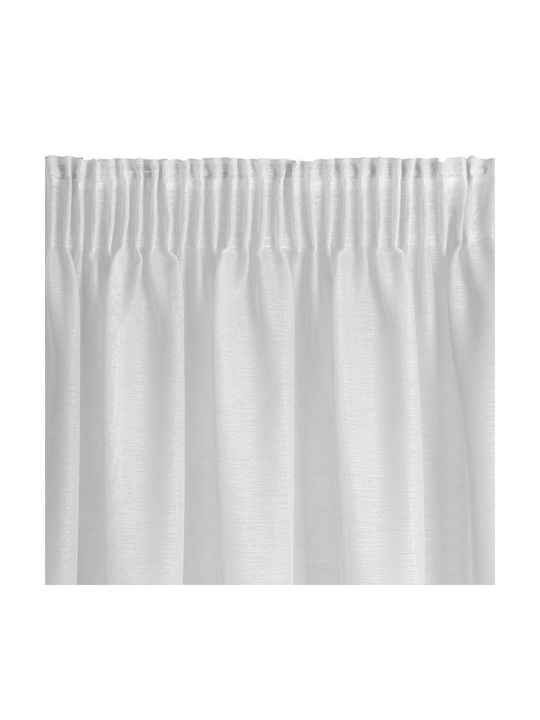 Ready Curtain Rebecca On Tape 400x150 Cm White