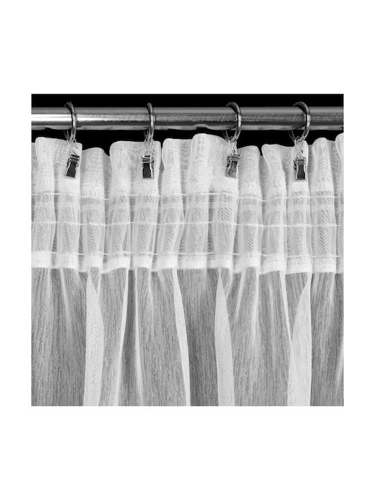 Ready Curtain Rebecca On Tape 400x150 Cm White