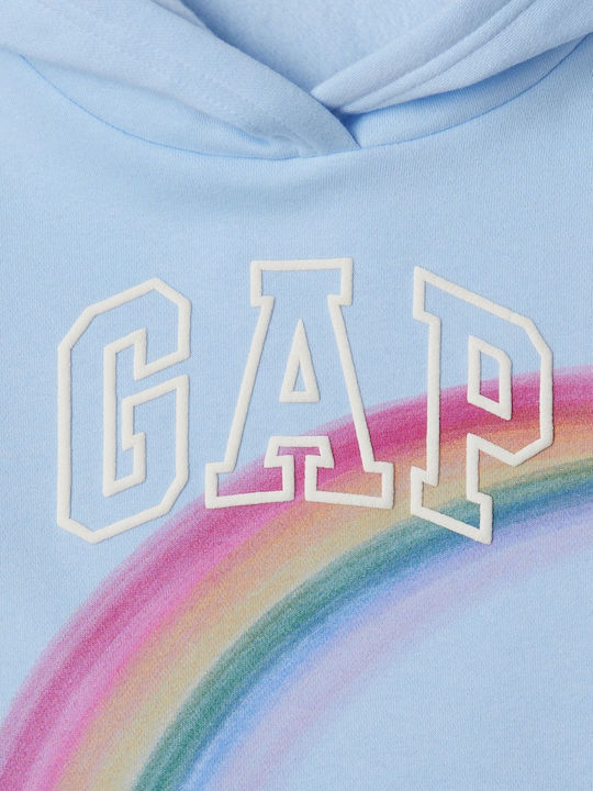 GAP Kinder Sweatshirt mit Kapuze Cerulean Blue Logo